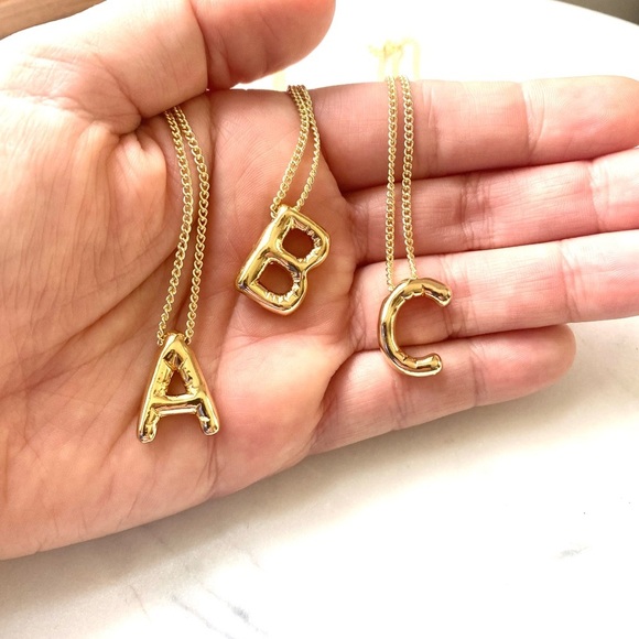 Gold Bubble Charm Necklace - Picture 4 of 6